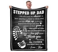 Yasrlvun Step Dad Gifts Step Dad Blanket 50"x60" for Bonus Dad Presents for Stepdad Stepfather Gifts for Christmas Thanksgiving