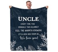 Yasrlvun Uncle Gifts from Niece Nephew Uncle Blanket 50"x60" for Uncles Uncles Gifts for Christmas Thanksgiving Birthday