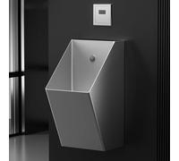 YASS Wall Mounted Sensor Urinal, Household/Commercial Men's Adult Urinal Bathroom Toilet, for Bathrooms, Hotels, Shopping, Assembly Required