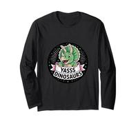 Yasss Dinosaurs Reptile Lover Kids Animals |- Long Sleeve T-Shirt