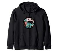 Yasss Dinosaurs Reptile Lover Kids Animals |-- Zip Hoodie