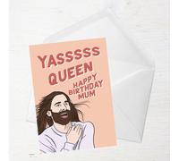 Yasss Queen Mum Birthday Greetings Card - Standard Card