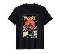 Yasuke African Samurai Japan Black History Value Graphic T-Shirt, Men, Black, XL