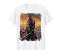 Yasuke First Samurai Afro Japanese Art Warrior Katana Value Graphic T-Shirt, Men, White, S