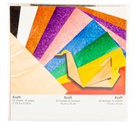Yasutomo Fold 'EMS Origami 2-Sided Paper 5.875-inch 50/Pkg-Kraft/Brights, Other, Multicoloured, 2.58 x 17.24 x 22.32 cm