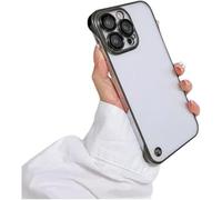 yasyas Clear Hard Case for iPhone 12 Pro, Protective Cover with Open Edge Design, Sl nd Durable, Ultra Sim Frameless Hard Case For iPhone 12 Pro (Gold)