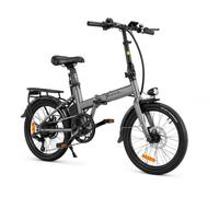 yasyas Folding Electric Bicycle, 20 Inch, 36V EAPC Road Legal Electric Bike, No Throttle, Compact Folding Frame, Rear Rack, Front & Rear Lights, Disc Brakes, Multi-Speed Gearing, Elegant 2.0