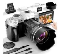 Yatao Cameras for Photography & Vlogging,75MP 4K Digital Camera with Flip Touchscreen, 10X Optical Zoom, WiFi, 64GB TF Card, Card Reader, Compact YouTube Camera for Travel, Beginners, Creators