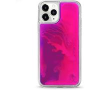 Yatchen Liquid Fluorescent Case for iPhone 17 Pro Max,Luxury Fun Glow in The Darkness Quicksand Clear Hard PC + Soft TPU Bumper Luminous Shockproof Protector for iPhone 17 Pro Max Rose