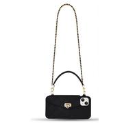 Yatchen Wallet Case for iPhone,Crossbody Phone Case with Lanyard Strap Cute Purse Flip Credit Card Holder Soft Silicone Case, Black, iPhone 14 Pro