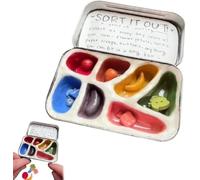 Yately Handmade Sorting Jars, Lightweight Compact Sensory Sorting Jar,Relieve Anxiety,Sensory Sorting Box for People Who Struggle to Focus(3 PCS)