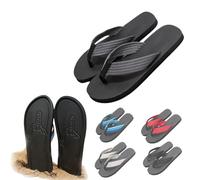 Yately Hidden Flops, Summer Beach Comfort Non Slip Sandal, Spoof Beach Flip Flops, Funny Footprint Slippers, Beach Party Punishment Props(Grey,10.5 UK)