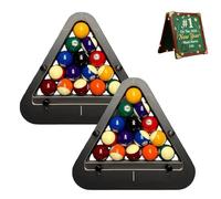 Yately Precision-Engineered Professional Billiard Rack System That Eliminates Gaps, Heavy Duty Solid Wood Billiard 8-Ball/9-Ball Pro Consistent Tight Tool for Ball Pool Tables(9-BALL2)