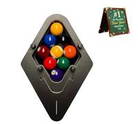 Yately Precision-Engineered Professional Billiard Rack System That Eliminates Gaps, Heavy Duty Solid Wood Billiard 8-Ball/9-Ball Pro Consistent Tight Tool for Ball Pool Tables(8-BALL)