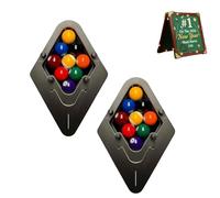 Yately Precision-Engineered Professional Billiard Rack System That Eliminates Gaps, Heavy Duty Solid Wood Billiard 8-Ball/9-Ball Pro Consistent Tight Tool for Ball Pool Tables(8-BALL2)