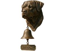 Yately Various Dog Welcome Doorbell,Vintage Resin Wall Mounted Entry Bell for Porch, Front Door & Garden - Must-Have Dog Lover Giftg Bell(Rottweiler)