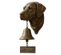 Yately Various Dog Welcome Doorbell，Vintage Resin Wall Mounted Entry Bell for Porch, Front Door & Garden - Must-Have Dog Lover Giftg Bell(Labrador Retriever)