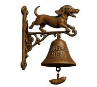Yately Various Dog Welcome Doorbell,Vintage Resin Wall Mounted Entry Bell for Porch, Front Door & Garden - Must-Have Dog Lover Giftg Bell(Dachshund)