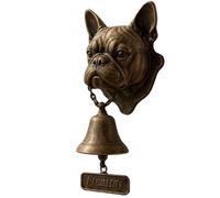 Yately Various Dog Welcome Doorbell，Vintage Resin Wall Mounted Entry Bell for Porch, Front Door & Garden - Must-Have Dog Lover Giftg Bell(French Bulldog)