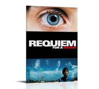 YATERQKWE Requiem for A Dream Poster Design Painting for Living Room Bed Room Wall Art Aesthetic Cover Poster 16x24inch(40x60cm) Frame-style