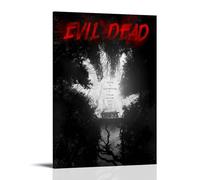 YATERQKWE The Evil Dead Poster Design Painting for Living Room Bed Room Wall Art Aesthetic Cover Poster 12x18inch(30x45cm) Frame-style