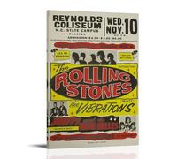 YATERQKWE The Rolling Stones Poster Design Painting for Living Room Bed Room Wall Art Aesthetic Cover Poster 12x18inch(30x45cm) Frame-style