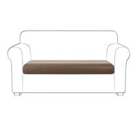 Yates Home PU Leather Couch Sofa Cushion Slipcover Water-Proof Elastic Chair RV Seat Covers Sofa Furniture Protector Slip Cover for Settee Seater Replacement in Living Room（Loveseat, Camel）