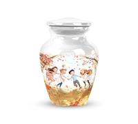 YATHABHISA Brother & Sister 3 Inch, Urn For Mom & Dad Ashes, Pack Of 1, Memorial Keepsake Urn, Mini Urn For Ashes Small, Small Decorative Urns, Adult Human Ashes, Funeral Ashes Urn For Male & Female