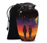 YATHABHISA Brother & Sister Burial Urns For Mom & Dad, Large With Velvet Bag, Large Urn For Male & Female, Cremation Urns For Adult Ashes, Funeral Urn For Adult Ashes Women, Decorative Memorial Urn