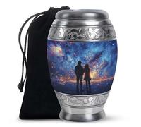 YATHABHISA Brother & Sister Theme 10 Inch, Cremation Urn Human Ashes, Large With Velvet Bag, Burial Urns For Adult, Memorial Urns For Male & Female, Human Remains Urn, Funeral Urns, Large Urns