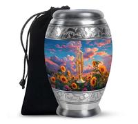 YATHABHISA Trumpet Urn for Ashes, Large Urns for Human Ash, Funeral & Burial Cremation for Adult, Decorative Gift for Father, 10 Inch