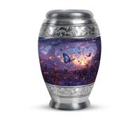 YATHABHISA Twilight Butterflies Small Urns for Human Ashes, Unique Urn for Ashes for Women, Urn for Ashes Adult Male, Cremation Urns for Human Ashes, Mini Urns for Human Ashes (Size - 3inch, 1 Pcs)