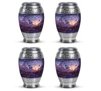 YATHABHISA Twilight Butterflies Small Urns for Human Ashes, Urn for Ashes for Women, Keepsake Urns for Human Ashes, Urn for Ashes Adult Male, Tiny Urns for Human Ashes (Size - 3 Inch, 4 Pcs)