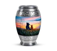 YATHABHISA Urns for Ashes, Keepsake Urn for Human Ashes, Teddy Bear Funeral Cremation Urns for Human Ashes, Memorial Gift for Brother, Blue, 3 Inch