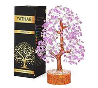 YATHABI Amethyst Money Tree - Purple Gemstone - Spiritual Charm - Chakra Tree - Crystal Decor (10-12 Inch Approx.)