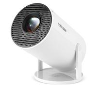 YATIEN Mini projector portable projector movie home cinema bedroom student dorm projector watch soccer competition basketball match for laptop smartphone build in TV stick play game PS5 Switch