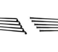 YATINGZHANG Bike Spokes Bike Spokes Light Triple Butted 14G 2.0mm Bicycle Stainless J Bend Or Straight Pull Racing Road Rays Black(J-Bend 28PCS)