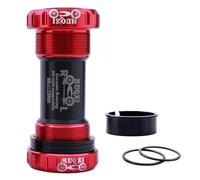YATINGZHANG Bottom Bracket Bicycle Bike Ceramic Axis Bottom Bracket Press Fit BB Screw/Thread Type Tooth Plate(Screw type BB Red)