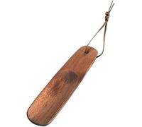 YATINGZHANG Shoe Horn Long Handled Shoe Horn 1Pcs Solid Wood Horns Short Handle Shoehorn Shoes Spoon Home Hotel Spatula(15.5cm Wood Color)