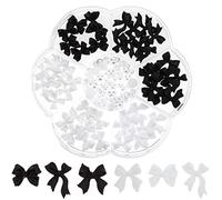 Yatinkim 3D Bow Nail Art Colorful 7 Styles Nails Decoration Candy Star Heart DIY Accessories Cute Manicure Women Girl Glitter Acrylic Crafting Designs Boxe Kit