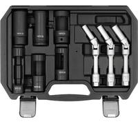YATO 9-Piece Glow Plug & Injector Nozzle Tool Set 3/8" & 1/2" Holder