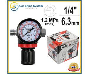 Yato PRESSURE REDUCING VALVE AIR PRESSURE MINI REGULATOR PAINT SPRAY GUN 1/4''