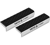 YATO Professional 100 mm Aluminium Vice Protection Jaws with Soft Coating 2-Piece Magnetic Universal Use Optimal Protection for Your W