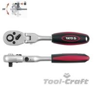 YATO professional adjustable head ratchet handles 1/4", 3/8", 1/2" reversible