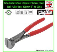 Yato Professional Carpenter Pincer Pliers Nail Puller Tool 200mm-8" YT-2064