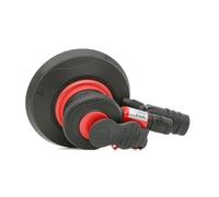 YATO Professional Compressed Air Orbital Sander, Diameter 150 mm, Extra Light and Handy Design, 12,000 rpm, 84 L/min, 360° Vacuum Cleaner Connection, Sanding Disc, Grinder, Disc Sander, Red