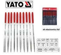 Yato professional Diamond Precision Needle File Metal Set 10pcs Jewellery Tools