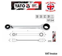 Yato Professional Double Ratchet Wrench Spanner 4 in 1 10x13x17x19 mm YT-4945
