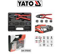 Yato Professional Electricians Wire Cable Ratchet Crimp Crimping Tool Set 6pcs