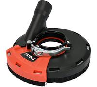 Yato Professional Extraction Hood for Angle Grinder with Brush Ring, 115 mm and 125 mm, for Concrete, Wood, Plastic, Dust-Free and Close to The Edge Grinding, Includes 28